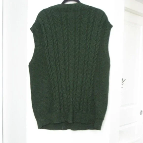 OVERSIZED Sunday Best cable knit vest - Picture 3 of 3